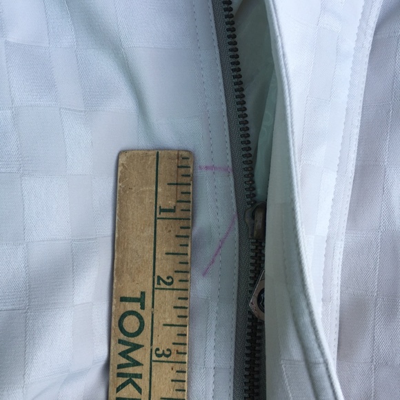 Pierre Cardin Mens Jacket White Large Designer Italian Windbreaker White Coat - Picture 15 of 16